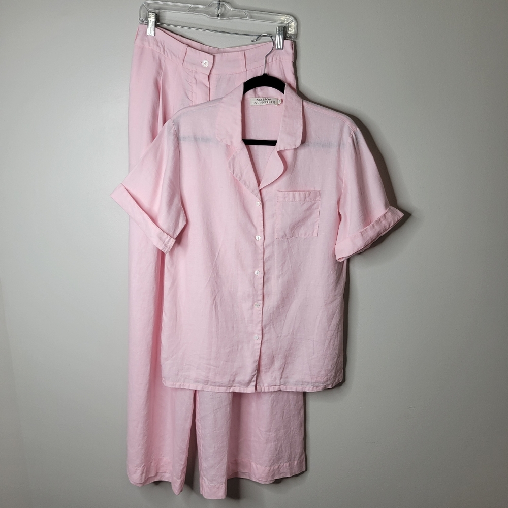 Maison Essentiele Linen Pant Set